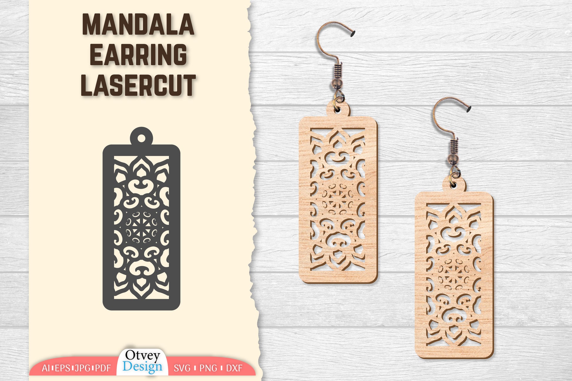 Earring Mandala Lasercut SVG Bundle 38 - CraftNest - Digital Crafting and Art