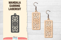 Earring Mandala Lasercut SVG Bundle 38 - CraftNest - Digital Crafting and Art