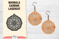 Earring Mandala Lasercut SVG Bundle 62 - CraftNest - Digital Crafting and Art