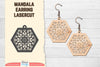 Earring Mandala Lasercut SVG Bundle