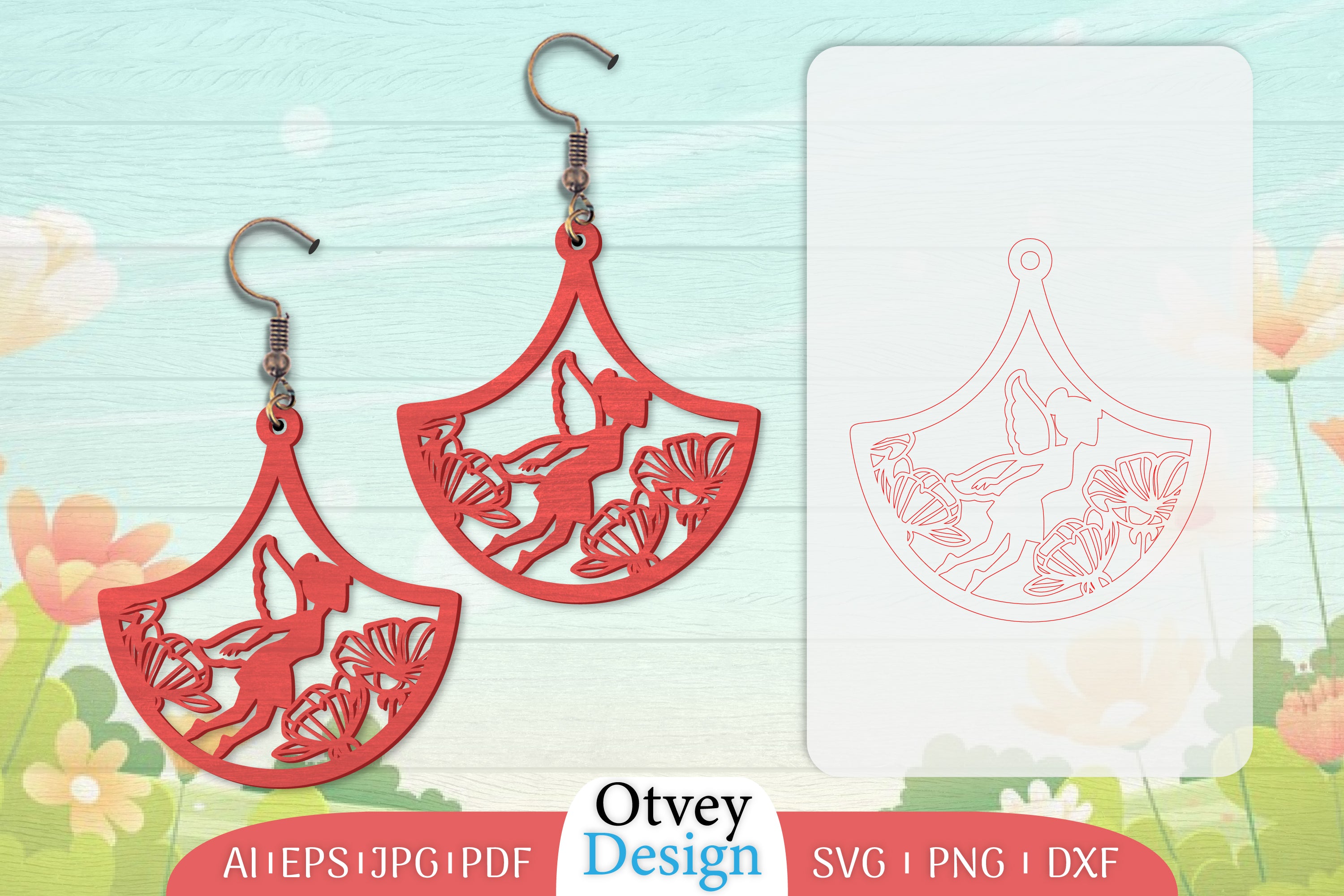 Fairy Earring Lasercut SVG Bundle 47 - CraftNest - Digital Crafting and Art