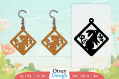 Earring Rabbit Lasercut SVG Bundle 25 - CraftNest - Digital Crafting and Art
