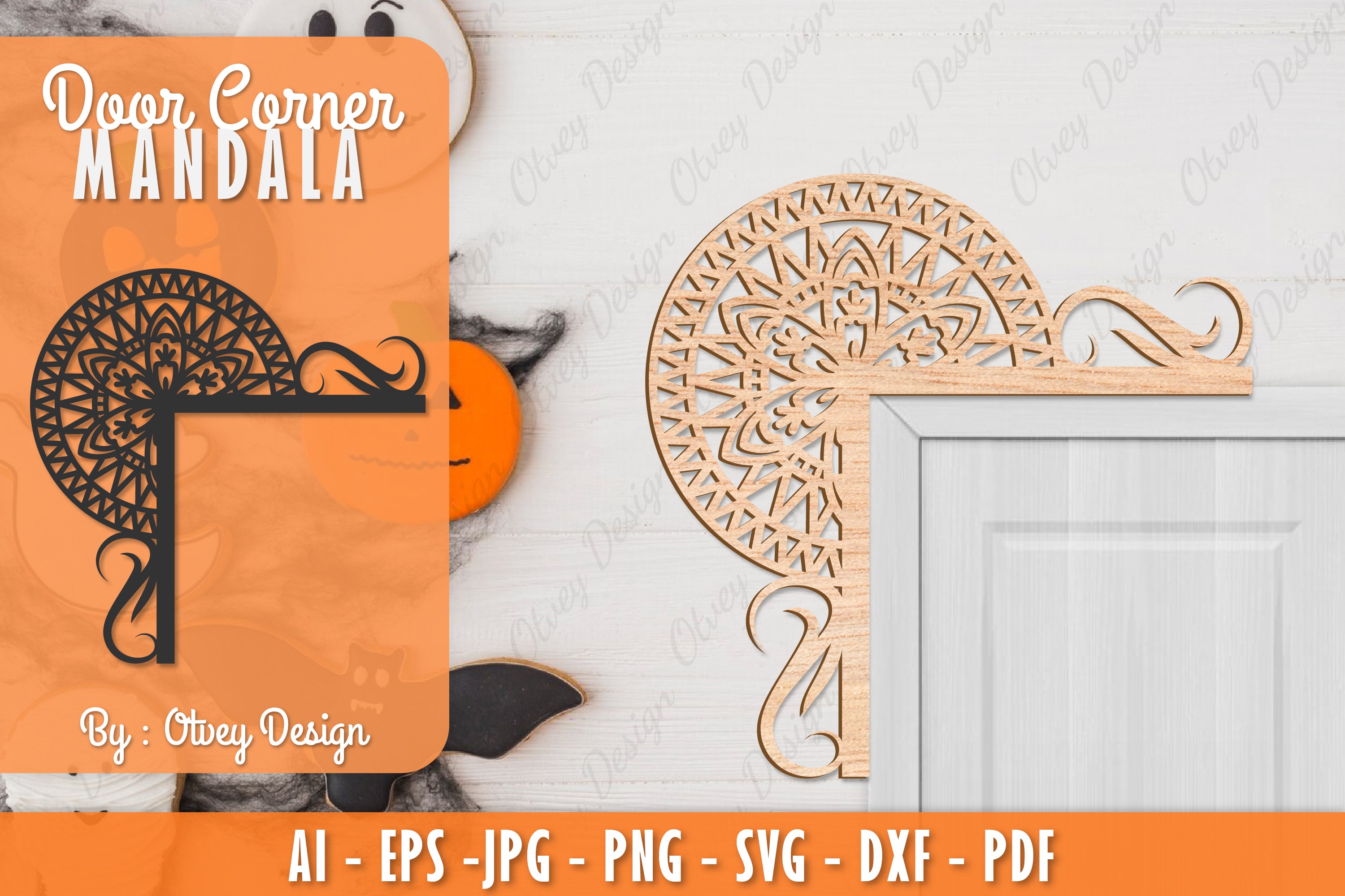 Corner Door Mandala Lasercut SVG Bundle 8 - CraftNest - Digital Crafting and Art