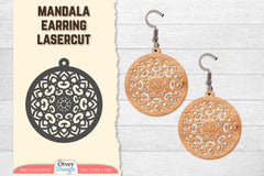 Earring Mandala Lasercut SVG Bundle 22 - CraftNest - Digital Crafting and Art