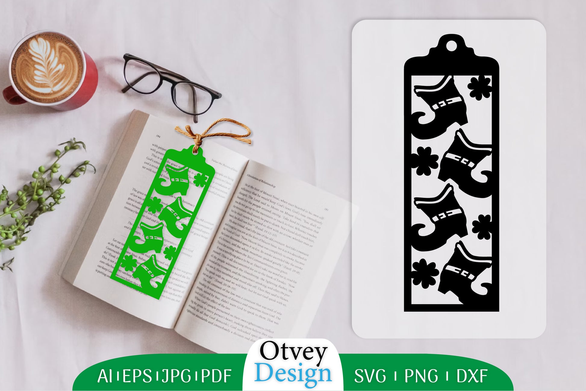 St. Patrick's Day Bookmark SVG Bundle 14 - CraftNest - Digital Crafting and Art