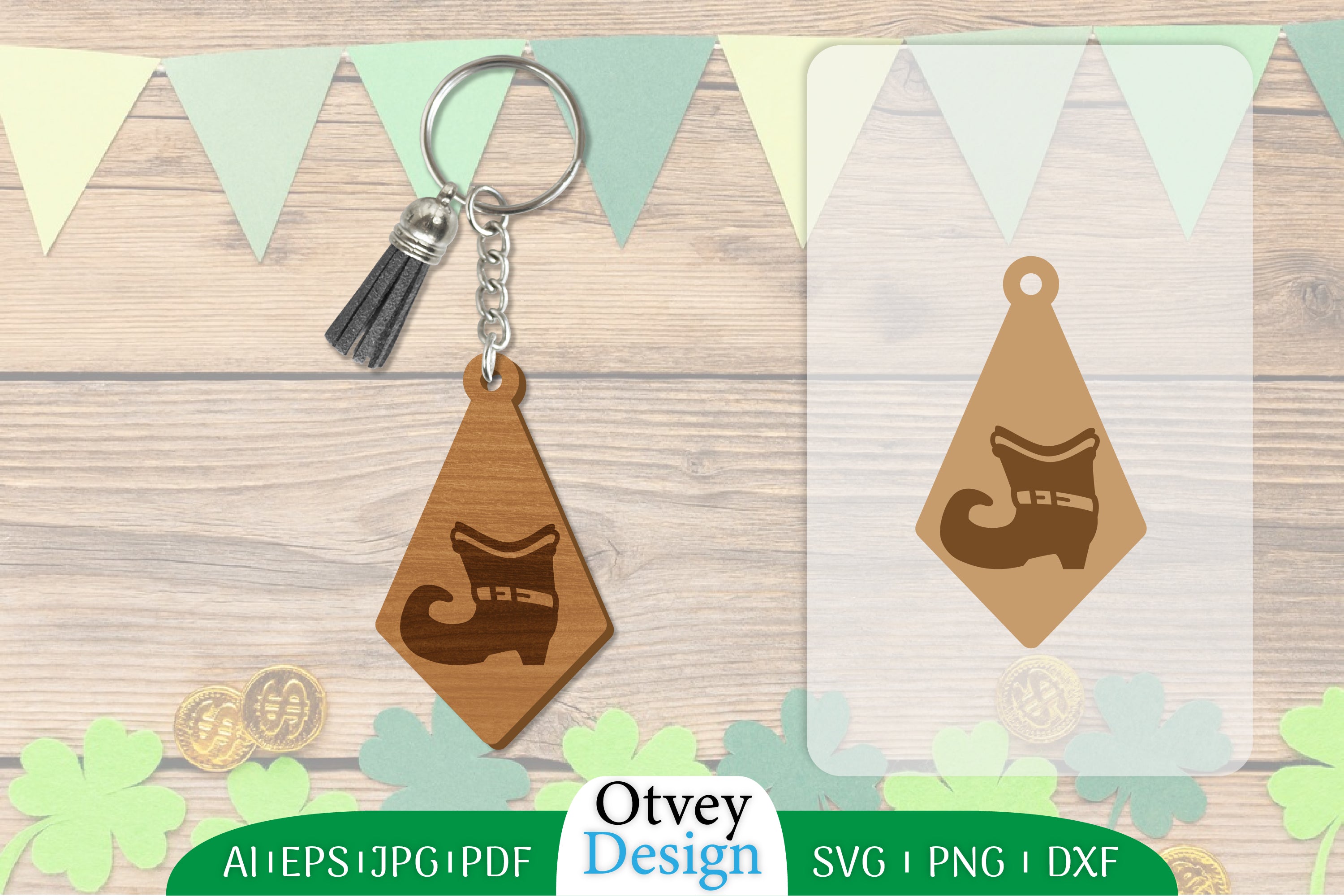 St Patrick's Day Keychain SVG Bundle 74 - CraftNest - Digital Crafting and Art