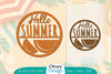 Hello Summer Round Lasercut SVG Bundle