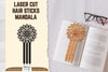 Laser Cut Mandala Hair Sticks SVG Bundle