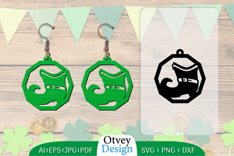 St Patrick's Day Earring Lasercut SVG Bundle 109 - CraftNest - Digital Crafting and Art