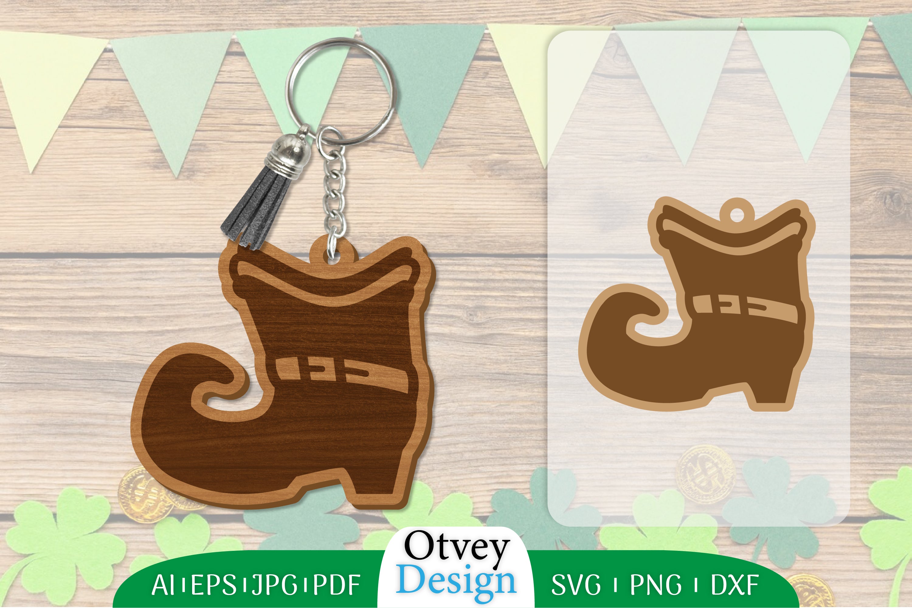 St Patrick's Day Keychain SVG Bundle 6 - CraftNest - Digital Crafting and Art