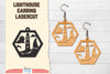 Lighthouse Earring Lasercut SVG Bundle