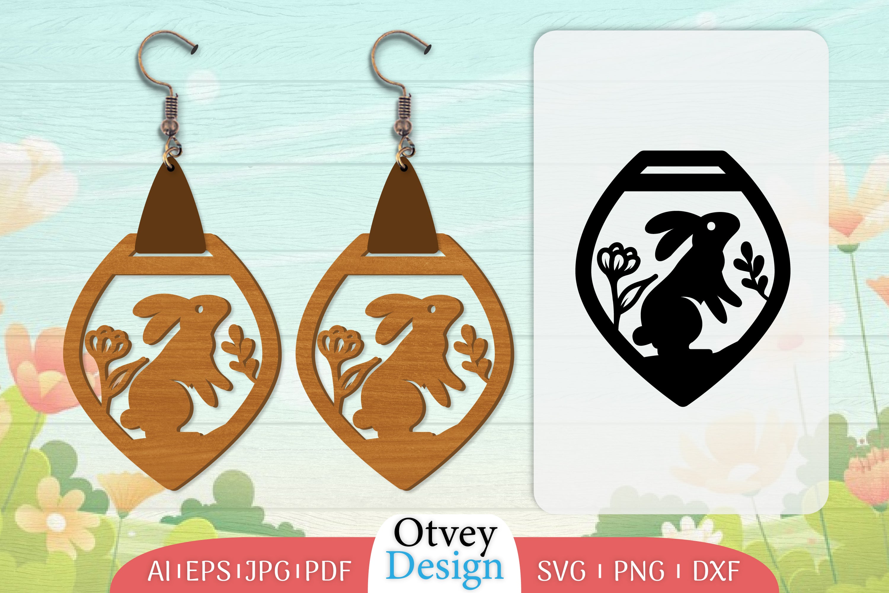 Earring Rabbit Lasercut SVG Bundle 52 - CraftNest - Digital Crafting and Art