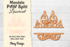 Paw Mandala Split Lasercut SVG Bundle