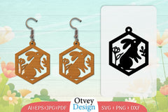 Earring Rabbit Lasercut SVG Bundle 16 - CraftNest - Digital Crafting and Art