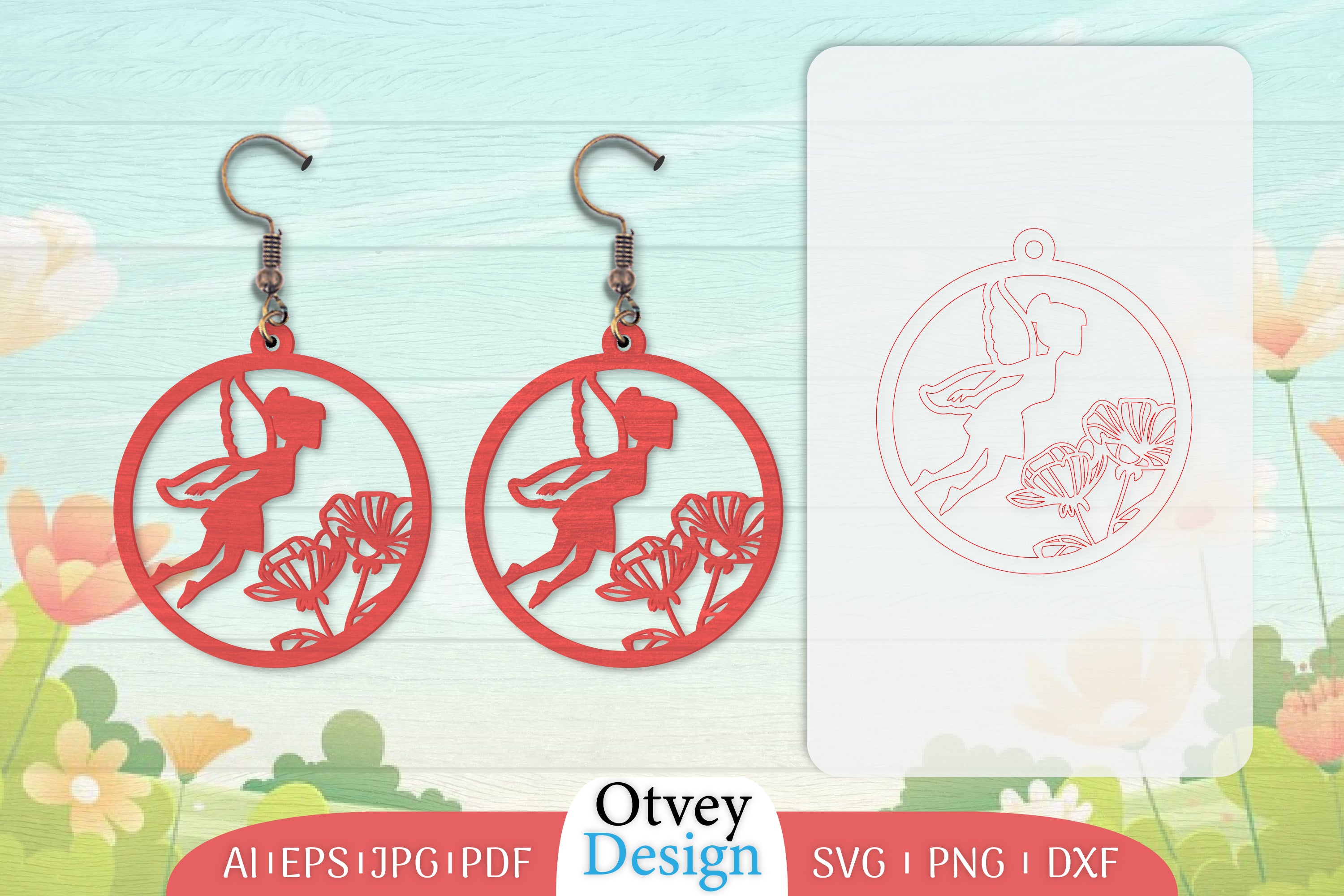 Fairy Earring Lasercut SVG Bundle 15 - CraftNest - Digital Crafting and Art