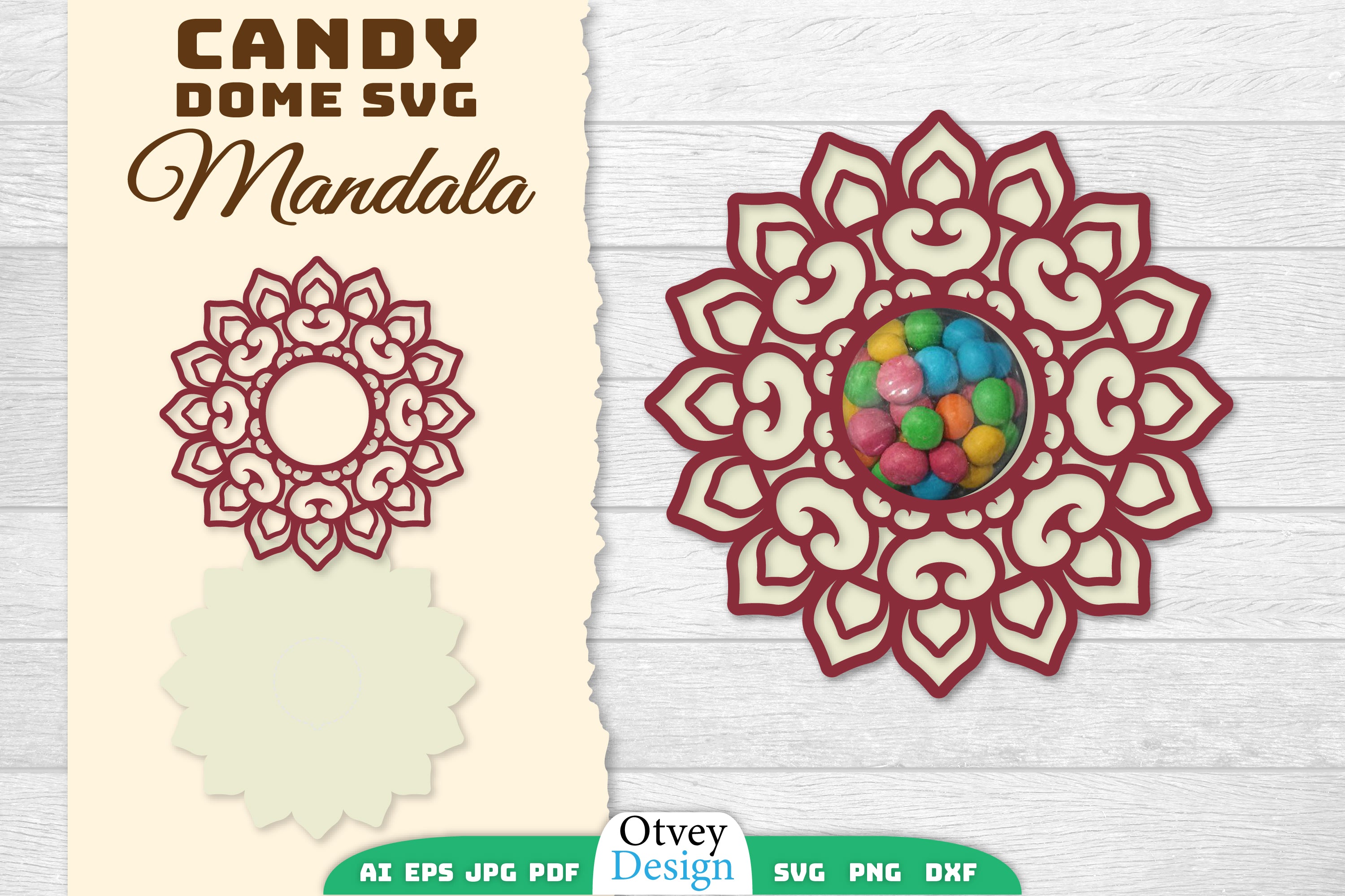 Candy Dome Mandala SVG Bundle 7 - CraftNest - Digital Crafting and Art