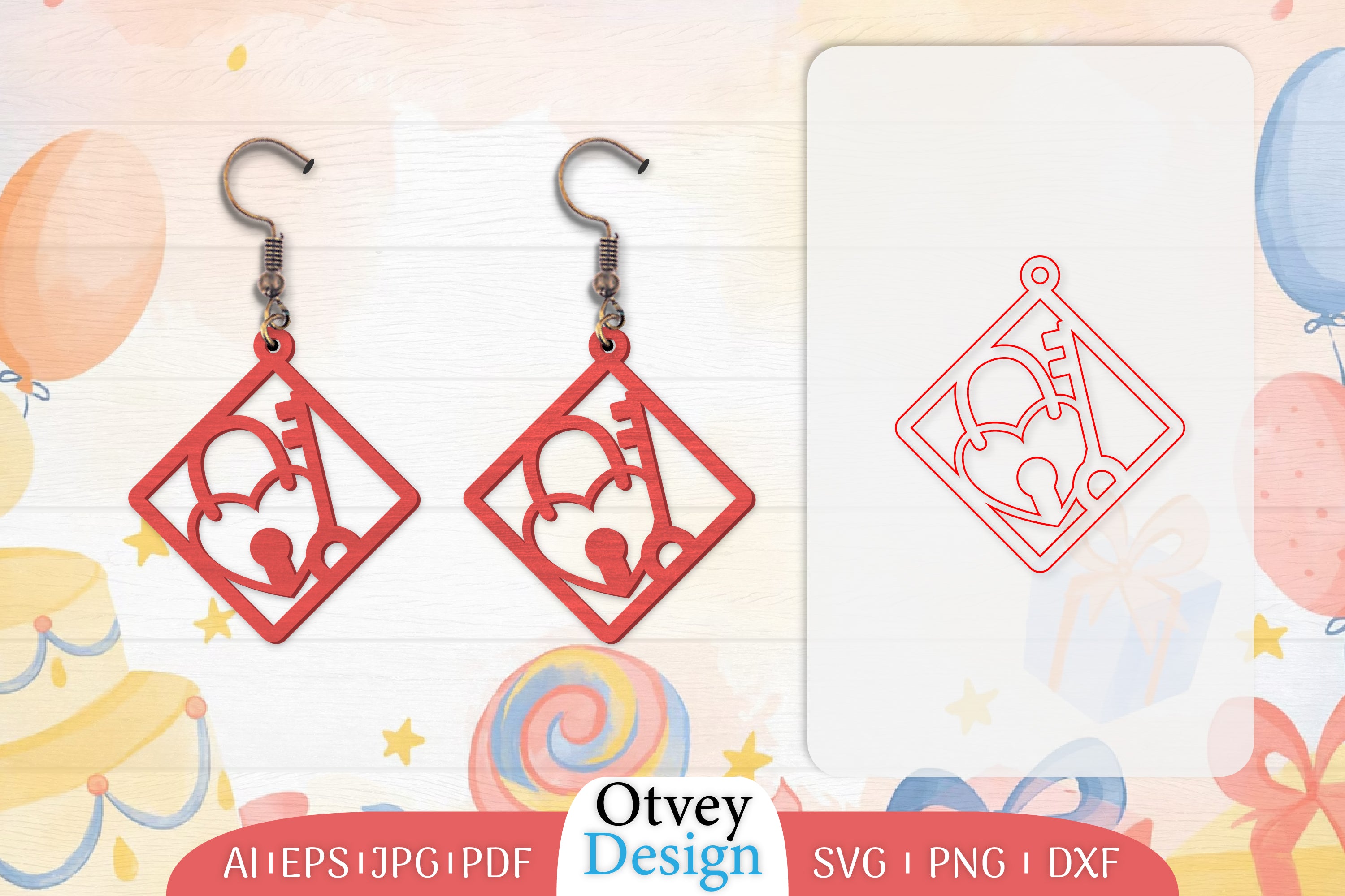 13th Birthday Earrings Lasercut SVG Bundle 3 - CraftNest - Digital Crafting and Art