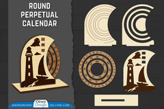 Perpetual Calendar Lasercut SVG Bundle - CraftNest - Digital Crafting and Art