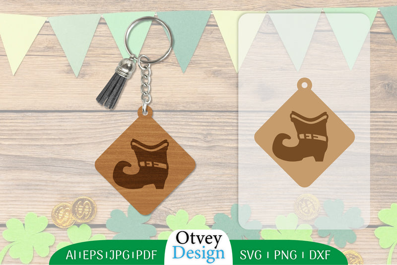 St Patrick's Day Keychain SVG Bundle 46 - CraftNest - Digital Crafting and Art