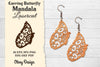 Earring Butterfly Mandala Lasercut SVG Bundle