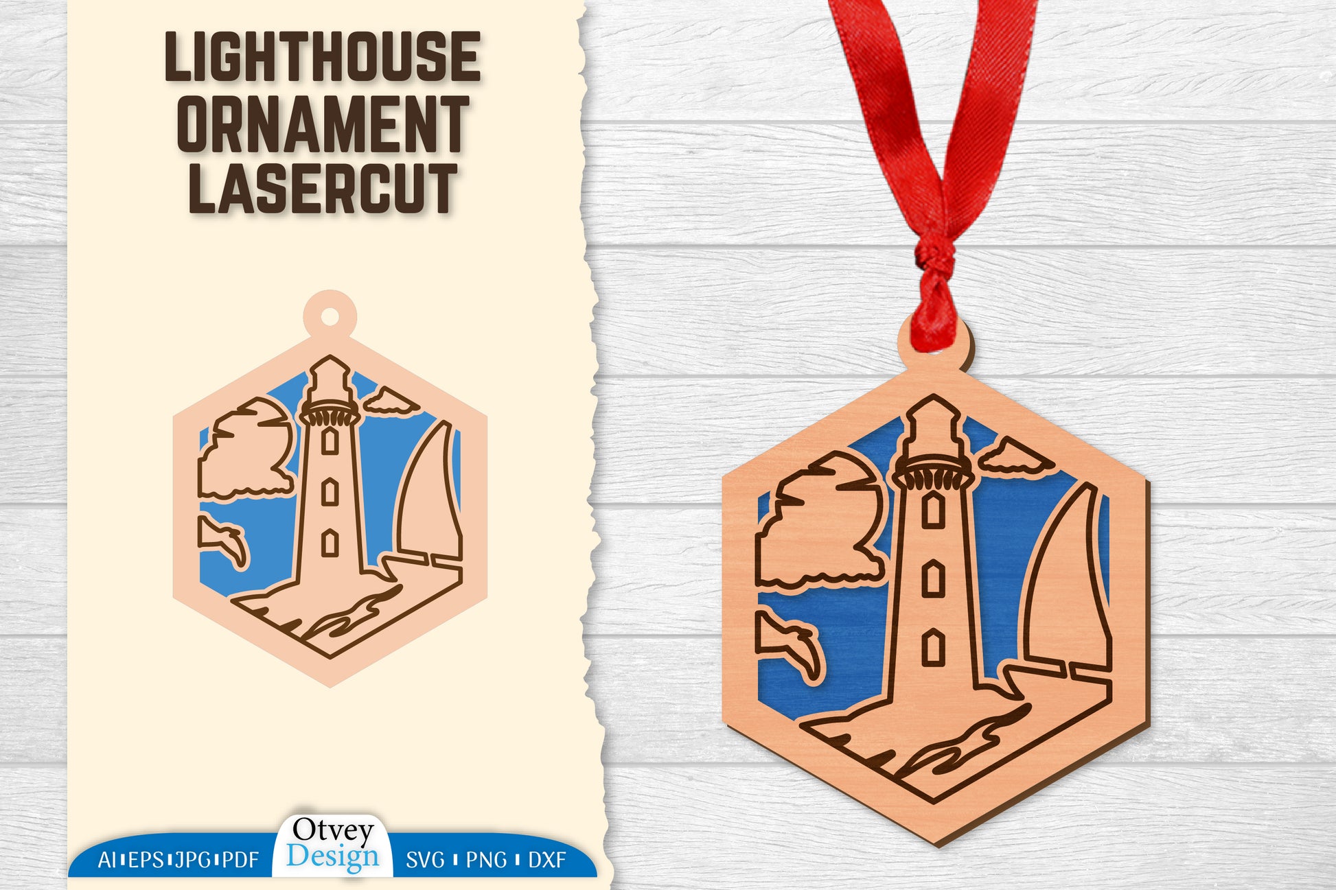 Lighthouse Lasercut Ornament SVG Bundle 62 - CraftNest - Digital Crafting and Art