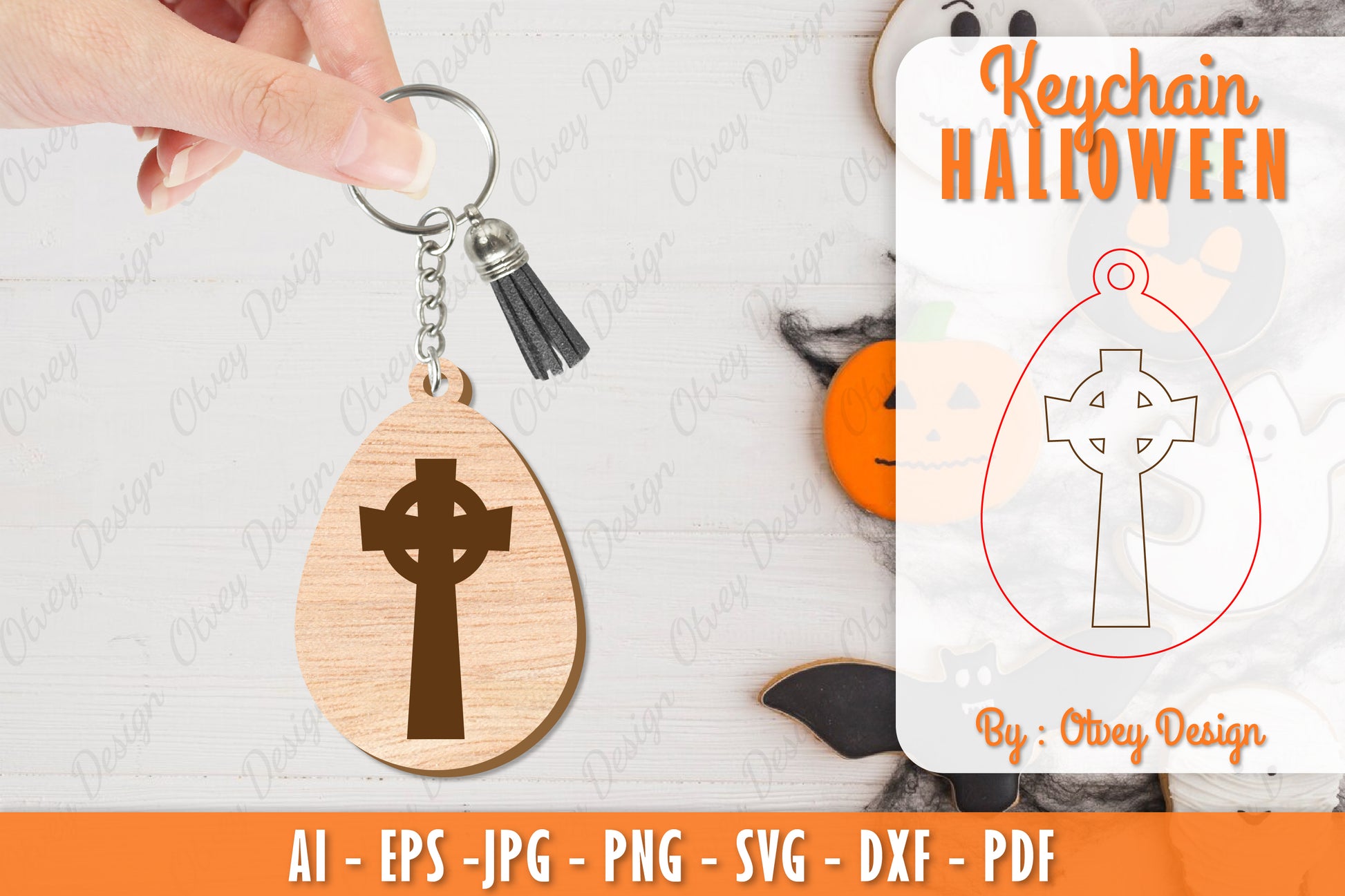 Keychain Halloween Lasercut SVG Bundle 79 - CraftNest - Digital Crafting and Art