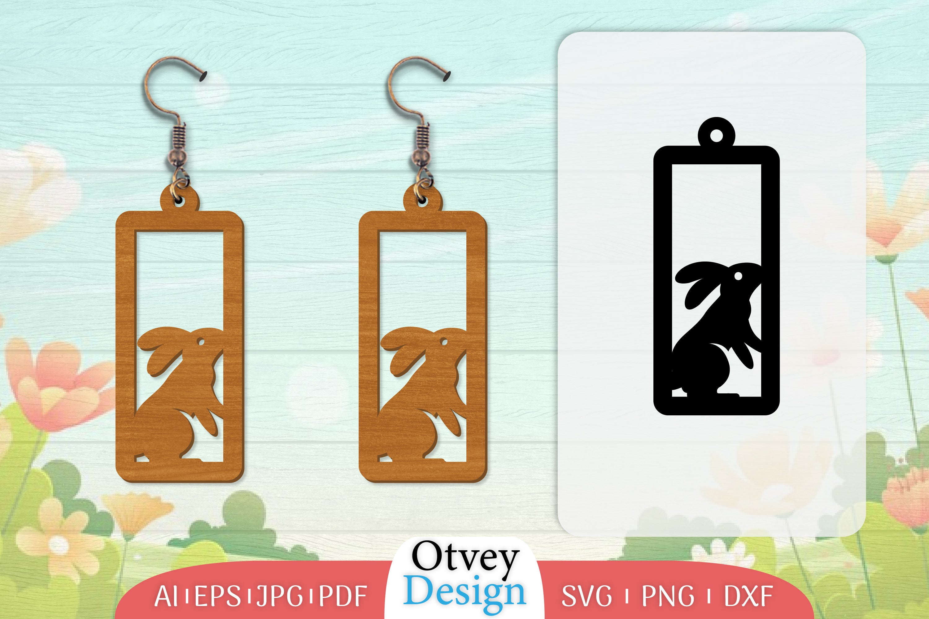 Earring Rabbit Lasercut SVG Bundle 70 - CraftNest - Digital Crafting and Art