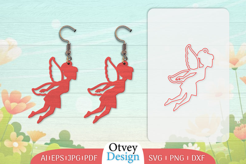 Fairy Earring Lasercut SVG Bundle 7 - CraftNest - Digital Crafting and Art