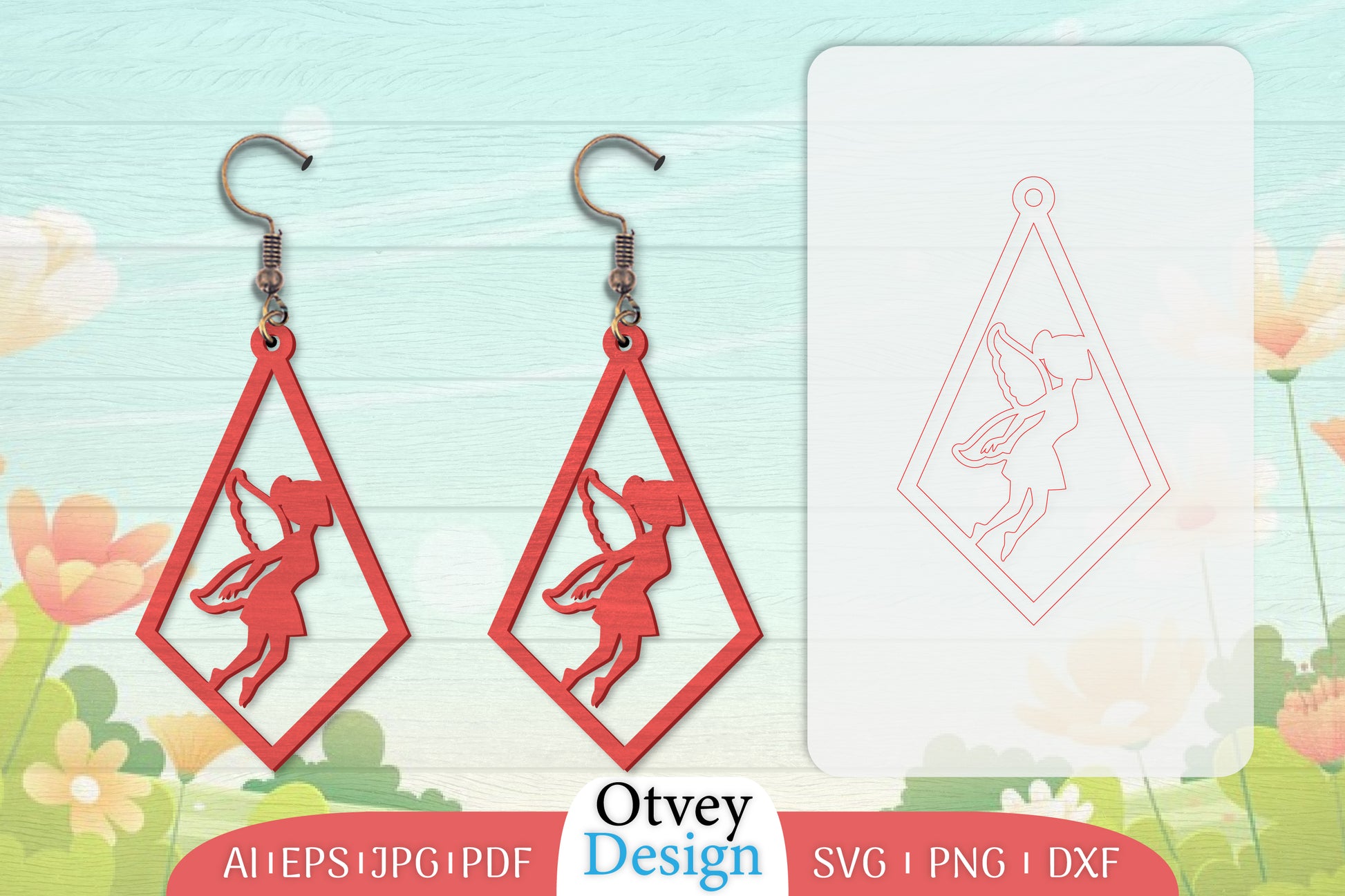 Fairy Earring Lasercut SVG Bundle 31 - CraftNest - Digital Crafting and Art