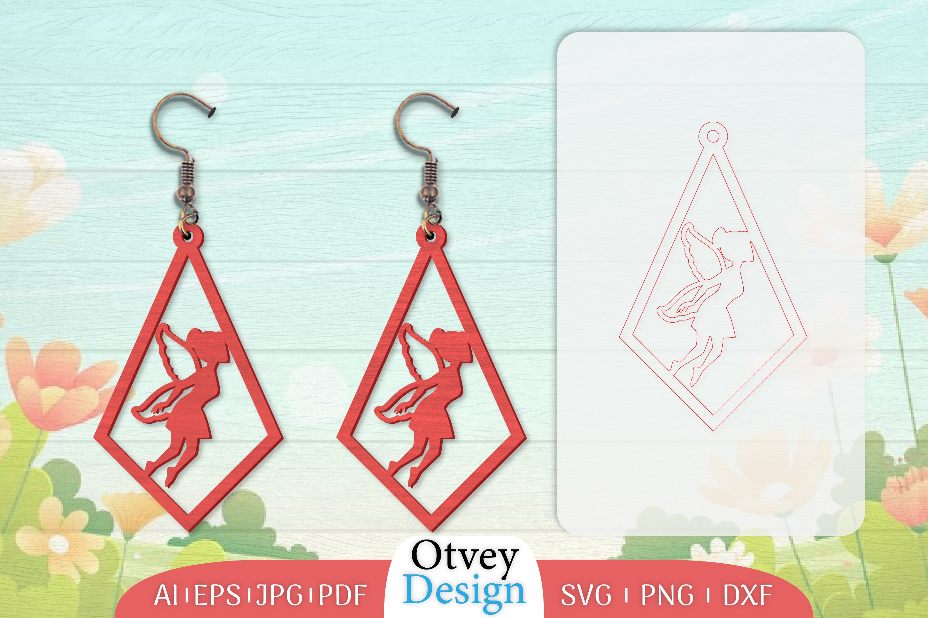 Fairy Earring Lasercut SVG Bundle 31 - CraftNest - Digital Crafting and Art