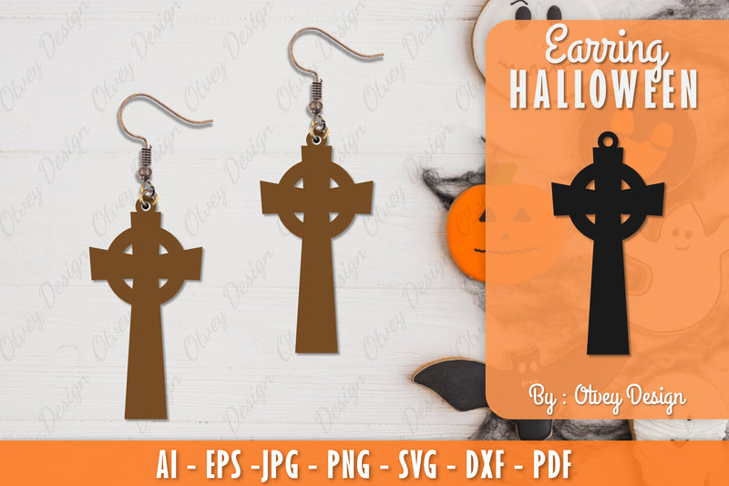 Earring Halloween Lasercut SVG Bundle 28 - CraftNest - Digital Crafting and Art