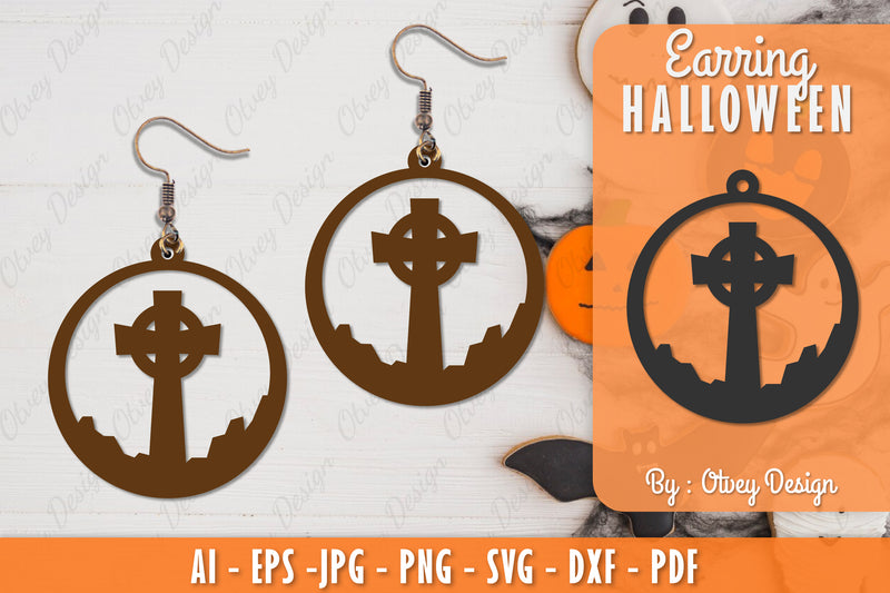 Earring Halloween Lasercut SVG Bundle 202 - CraftNest - Digital Crafting and Art
