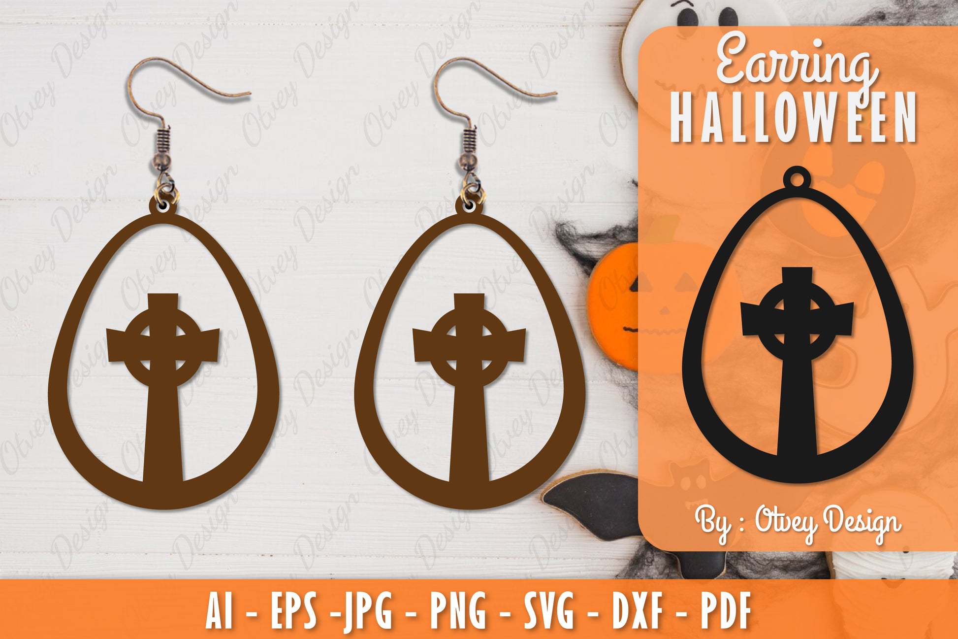 Earring Halloween Lasercut SVG Bundle 115 - CraftNest - Digital Crafting and Art