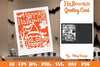 Halloween Scene Greeting Card SVG Bundle