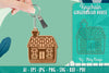 Gingerbread House Keychain Laser Cut SVG Bundle