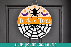 Halloween Round Wall Hanger Decoration SVG Bundle 10 - CraftNest - Digital Crafting and Art