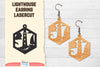 Lighthouse Earring Lasercut SVG Bundle