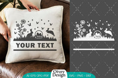 Easter Bunny Garden Scene SVG Bundle 15 - CraftNest - Digital Crafting and Art