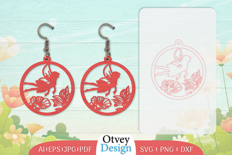 Fairy Earring Lasercut SVG Bundle 16 - CraftNest - Digital Crafting and Art