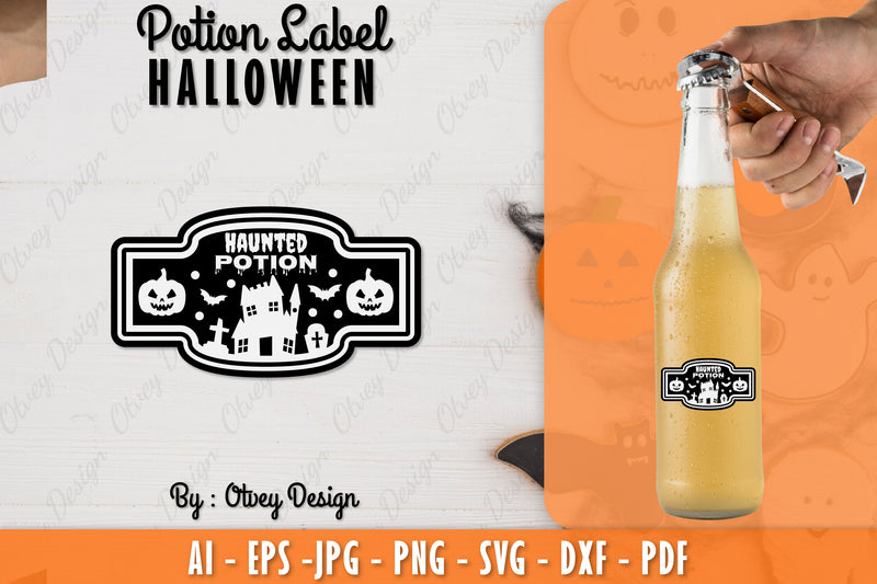 Halloween Potion Label SVG Bundle 39 - CraftNest - Digital Crafting and Art