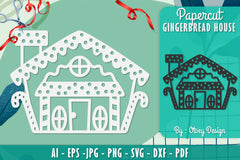Gingerbread House Papercut SVG Bundle 11 - CraftNest - Digital Crafting and Art