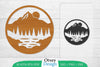 Sunset Mountain Lasercut Wall Decor SVG Bundle