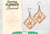 Earring Flower Lasercut SVG Bundle