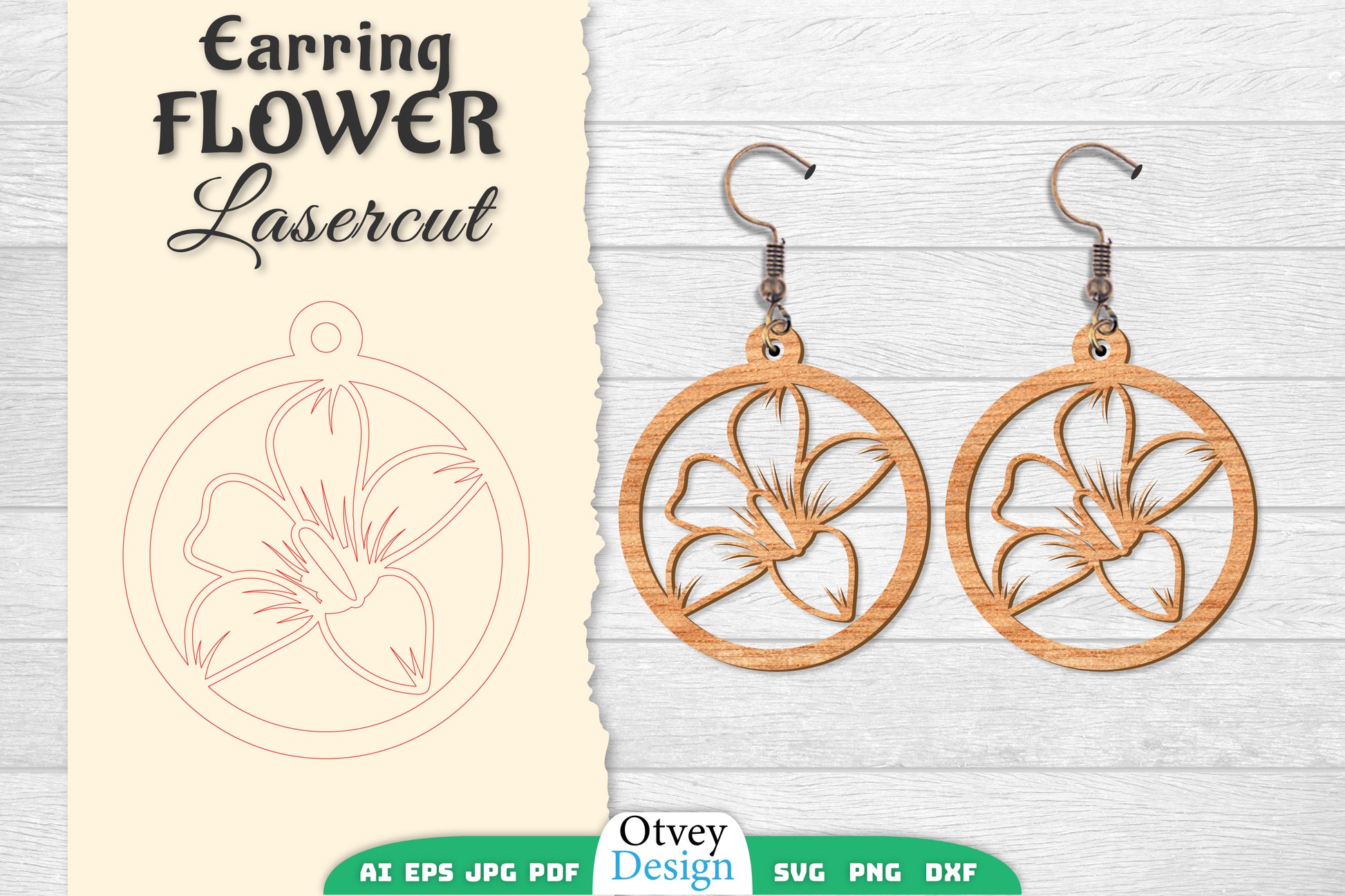 Earring Flower Lasercut SVG Bundle 22 - CraftNest - Digital Crafting and Art