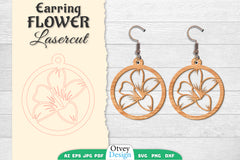 Earring Flower Lasercut SVG Bundle 22 - CraftNest - Digital Crafting and Art