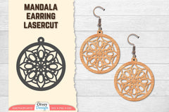 Earring Mandala Lasercut SVG Bundle 23 - CraftNest - Digital Crafting and Art