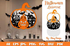 Halloween Pumpkins Lasercut SVG Bundle 8 - CraftNest - Digital Crafting and Art