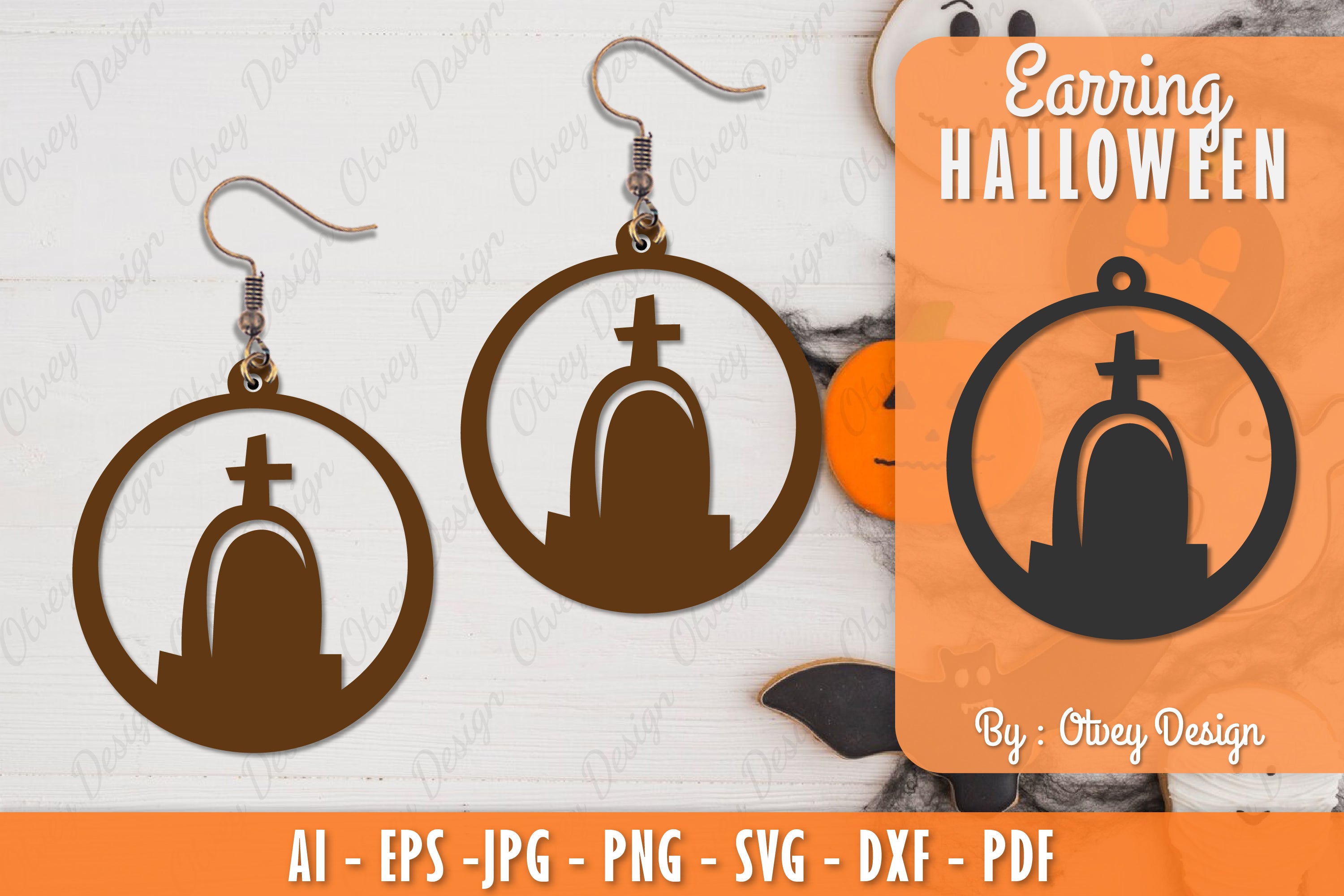 Earring Halloween Lasercut SVG Bundle 203 - CraftNest - Digital Crafting and Art