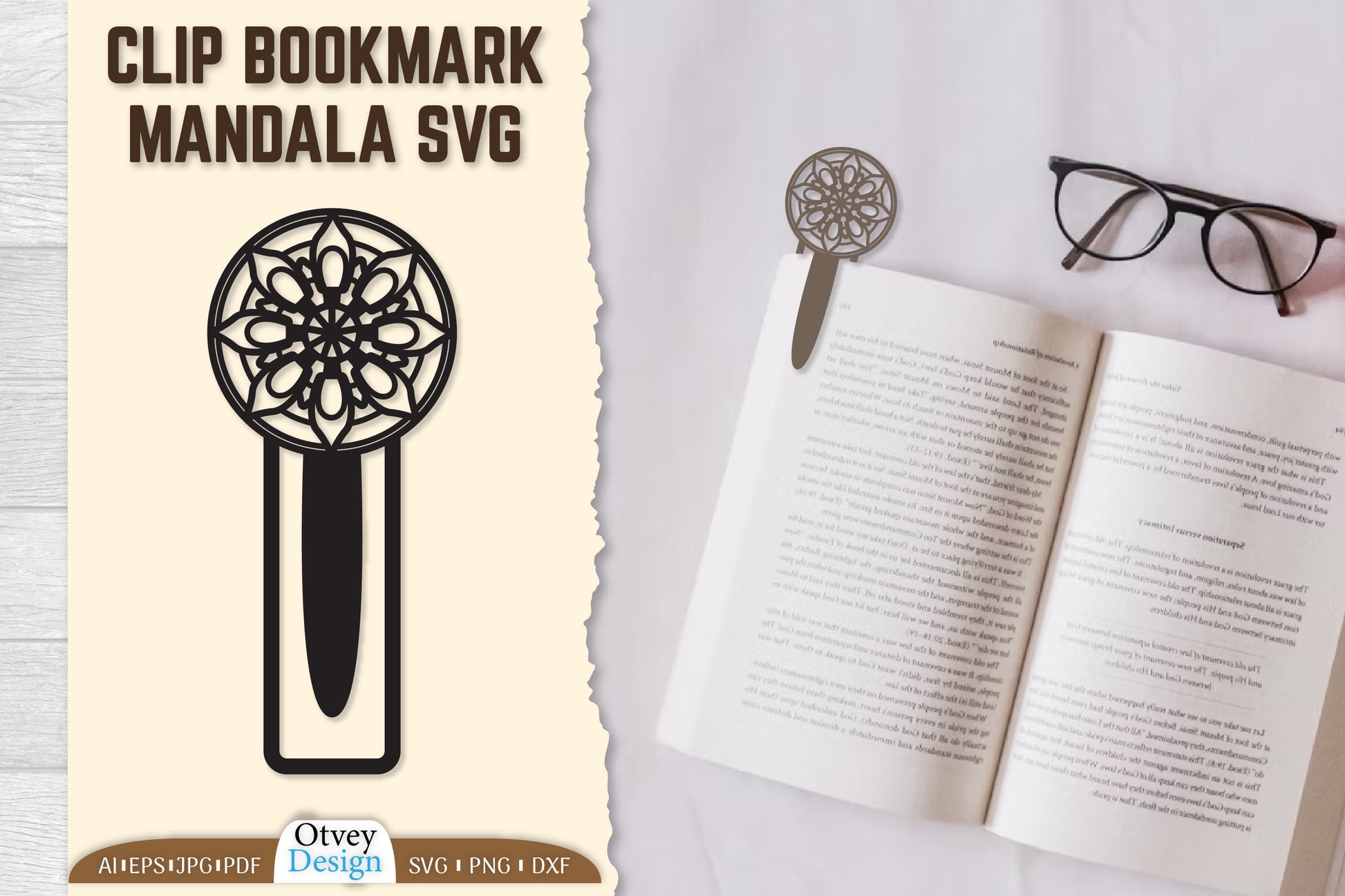Mandala Clip Bookmark SVG Bundle 6 - CraftNest - Digital Crafting and Art