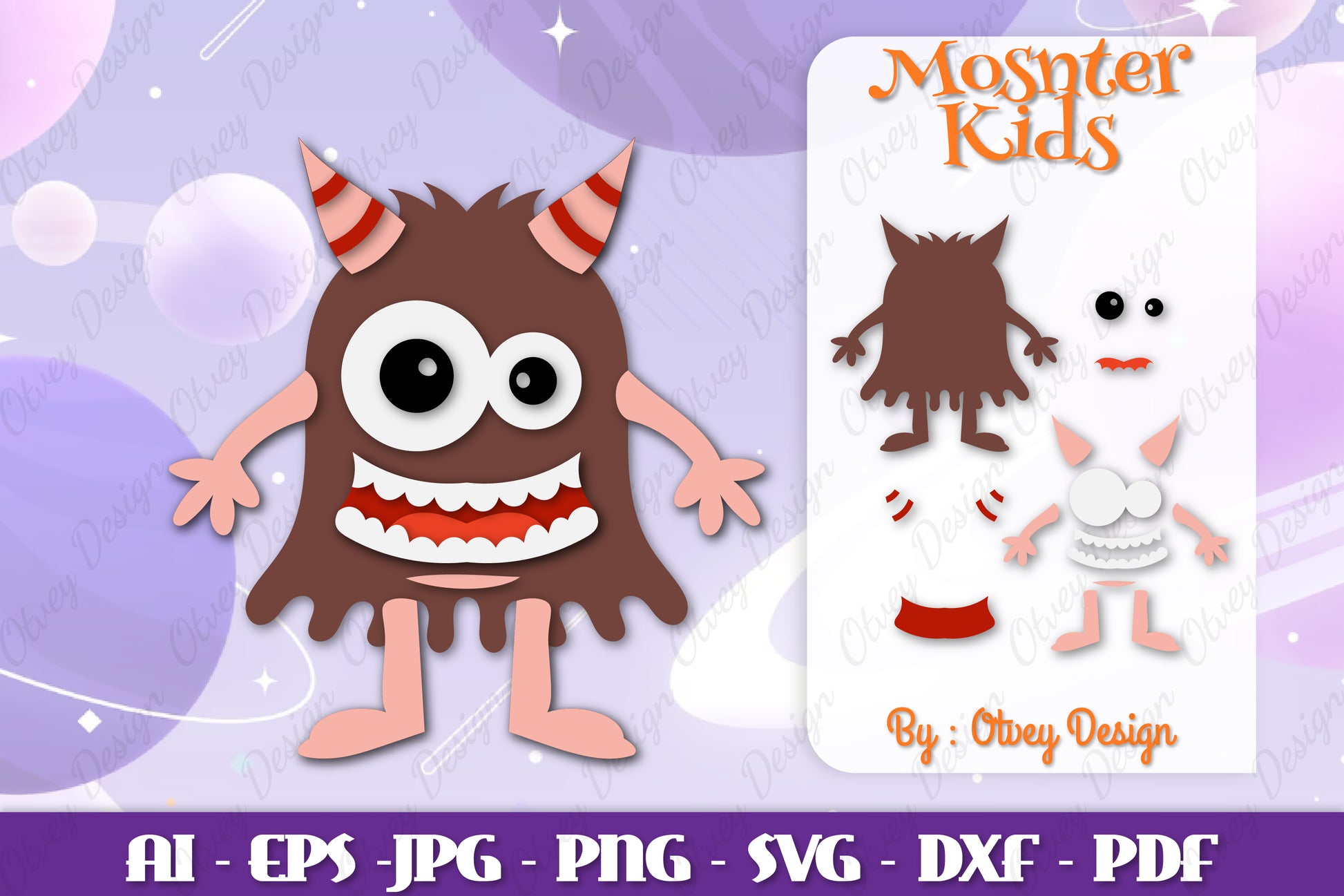Monster Kids SVG Bundle 8 - CraftNest - Digital Crafting and Art